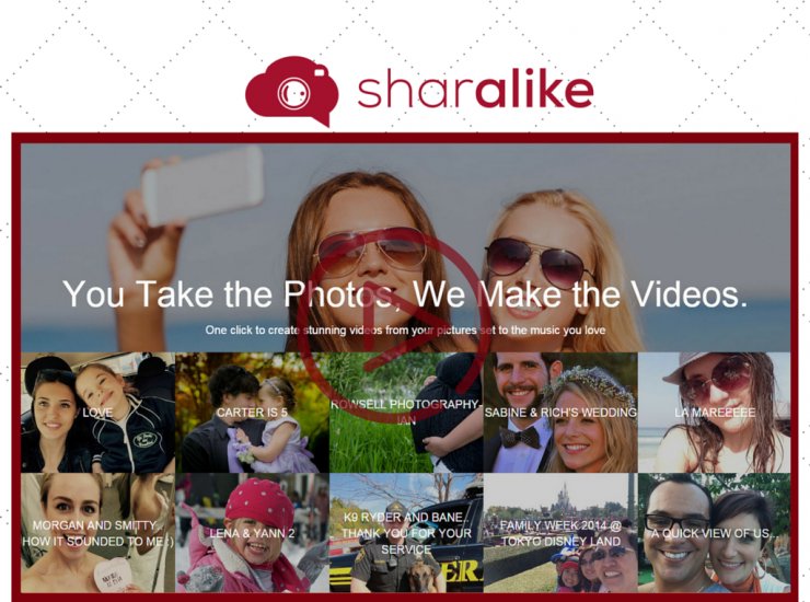 Sharalike : Revivez vos souvenirs en une vidéo