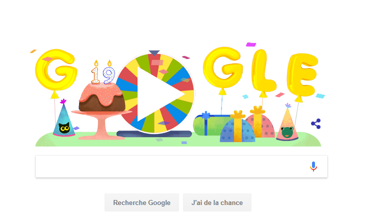 Joyeux Annniversaire Google !